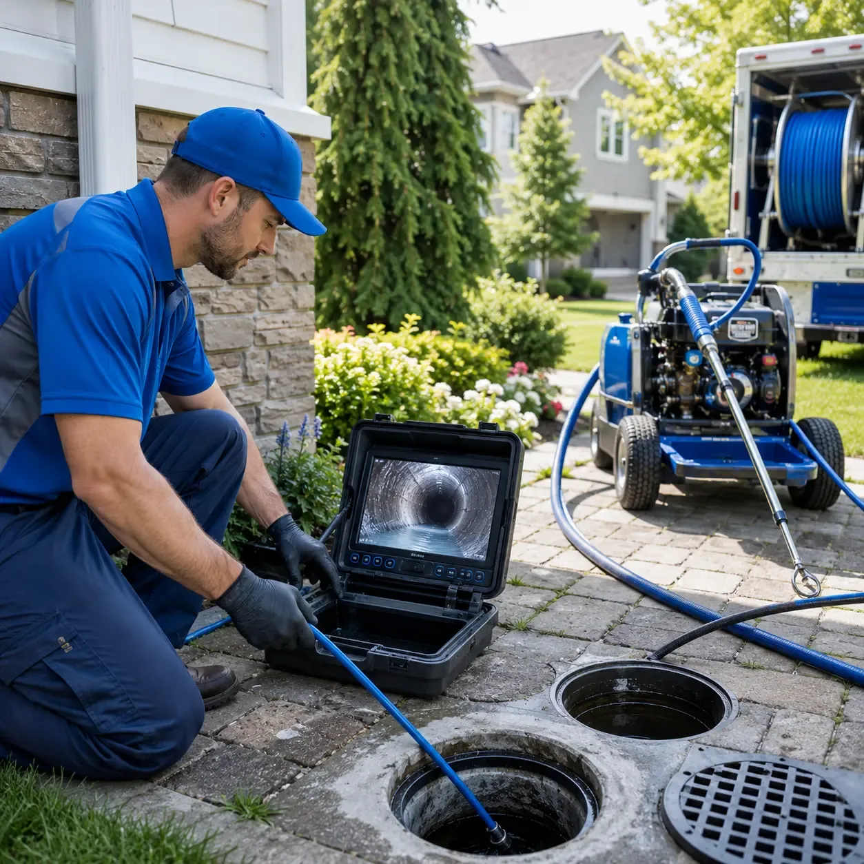 Outdoor drain cleaning professionals serving Elba, NY