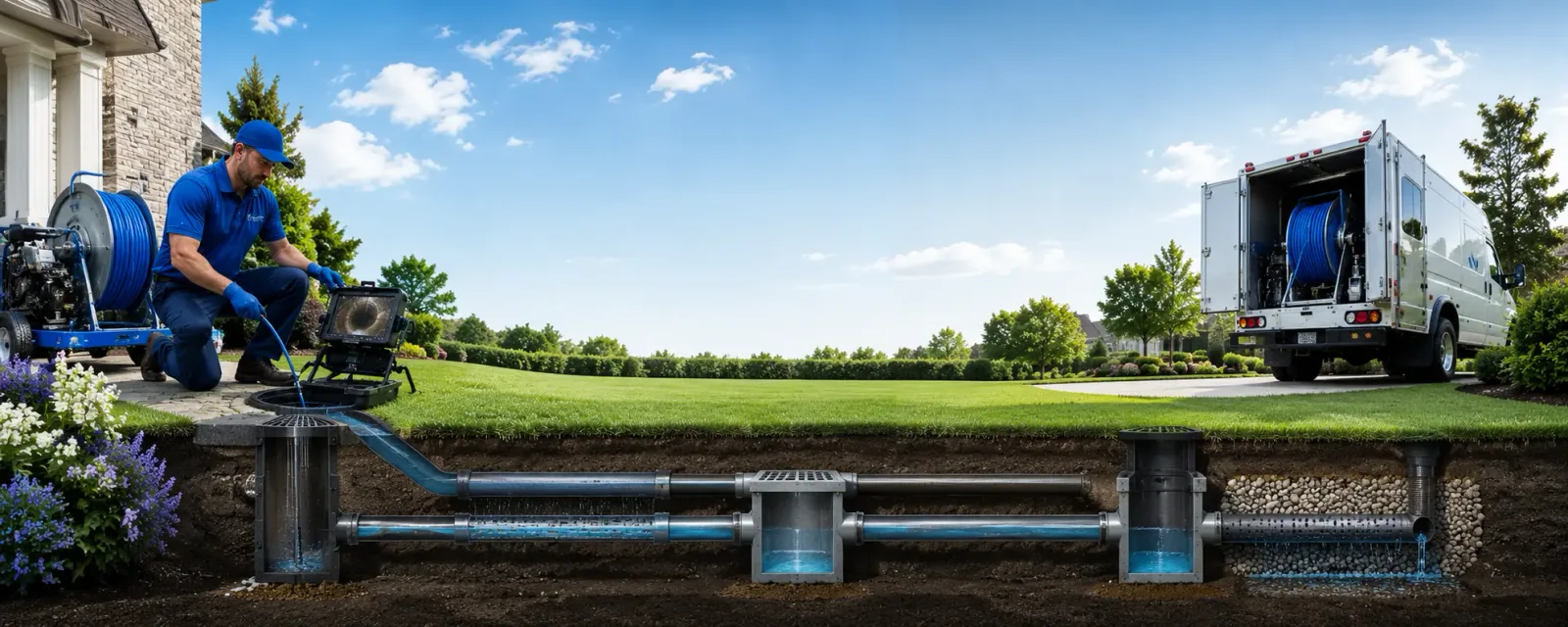 Outdoor drain cleaning information for Elba, NY